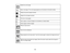 Page 195Delete the current page
Open a new page. The current page appears as a thumbnail on the bottom toolbar.
Display the previous page thumbnail
Display the next page thumbnail
Print one or more pages
Save a page or a series of pages on a thumbdrive or network folder
Email a page or series of pages
Select an input source
Zoom into the whiteboard
Stops projection and mutes audio. Touch the screen again to restore the image and sound.
Split the screen and project two images. When the screen is split, select the...