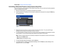 Page 109Parent topic:
Crestron RoomView Support
Controlling a Networked Projector Using Crestron RoomView Once you have set up your projector to use Crestron RoomView, you can control and monitor projection
using a compatible web browser.
1. Start your web browser on a computer connected to the network.
2. Type the projectors IP address into the browsers address box and press the computers Enterkey.
You see this screen:
3. Select the input source that you want to control in the Sources List box. You can scroll...