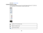 Page 189Parent topic:
Whiteboard Mode
The Main Whiteboard Toolbar The main whiteboard toolbar lets you draw, write, and insert images and backgrounds. The toolbar also
lets you easily switch to PC Free annotation or computer interactive mode.
Switch to PC Free annotation mode
Switch to whiteboard mode
Undo the last annotation 189     