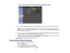 Page 81PowerLite Pro G6070W/G6170/G6270W/G6470WU/G6570WU/G6770WU
5. Enter up to two IP addresses to receive SNMP notifications, using 0 to 255 for each address field. Note: To enter the IP address using the numeric keys on the remote control, press and hold the
Num button. Do not use these addresses: 127.x.x.x or 224.0.0.0 through 255.255.255.255 (where x
is a number from 0 to 255).
6. Enter a community name (PowerLite G6070W/G6170/G6270W/G6470WU/G6570WU/G6770WU). You can enter up to 32 single-byte alphanumeric...