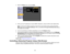 Page 534. Select the
Othersmenu and press Enter.
5. Enter up to two IP addresses to receive SNMP notifications, using 0 to 255 for each address field. Note: To enter the IP address using the numeric keys on the remote control, press and hold the
Num button. Do not use these addresses: 127.x.x.x or 224.0.0.0 through 255.255.255.255 (where x
is a number from 0 to 255).
6. If you are connecting to a network using Bonjour, turn on the Bonjoursetting.
7. If you want this projector to receive broadcasted messages...