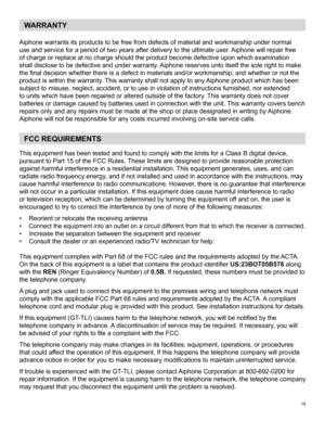 Page 19WARRANTY
Aiphone	warrants	its	products	to	be	free	from	defects	of	material	and	workmanship	under	normal	
use	and	service	for	a	period	of	two	years	after	delivery	to	the	ultimate	user.	Aiphone	will	repair	free	
of	charge	or	replace	at	no	charge	should	the	product	become	defective	upon	which	examination	
shall	disclose	to	be	defective	and	under	warranty.	 Aiphone	reserves	unto	itself	the	sole	right	to	make	
the	final	decision	whether	there	is	a	defect	in	materials	and/or	workmanship;	and	whether	or	not	the...