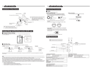 Page 2Installation of  Door Station,PDJLQJ5DQJHDQG0RXQWLQJ/RFDWLRQ,;)RQO\  JImaging Position SettingsThe camera angle can be adjusted up or down (-8°, 0°, +15°) using the camera angle adjustment lever.
Set it to the optimal level.  JWall MountingWKHLQVWDOODWLRQHQYLURQPHQW
Unit 
centerUnit 
centerUnit 
center
Approx. 1,850 mm (6'1")
Approx. 650 mm (2'2")
500
mm 
(20")500
mm 
(20")500
mm 
(20")
Approx. 1,200 mm (3'11")
1,500 mm (5')Approx. 1,850 mm...