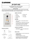 Page 1JP-DVF-HID
Vandal Resistant Color Video Door Stationwith Built in Proximity Card Reader
-INSTRUCTIONS-
The JP-DVF-HID is a JP Series color video door station with an HID
® ProxPoint® Plus card reader 
built into the same stainless steel faceplate. The card reader provides electronic access to a building 
through a separate Access Control System, which is not supplied by Aiphone.
NAMES & FUNCTIONS: 
1.  Camera      5.  Directory card 
2.  Microphone    6.  Call button 
3.  LED illuminator    7.  Prox...