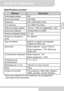 Page 27Guide de l’utilisateur 
6
FR
Spécifications produit 
Élément Description 
Technologie optique  DLP 
Source lumineuse  LED RGB 
Résolution  640 x 480 Pixels (VGA) 
Flux lumineux  Up à ANSI 35 lumens 
Taille de l’image projetée  152 mm ~ 1524 mm (diagonale 6” ~ 60”) 
Source de projection  Interface MHL ou HDMI 
Tension et intensité d’entrée  5V / 2A 
Tension et intensité de 
sortie5V / 500mA 
Type de batterie  Batterie Li-polymer rechargeable 
intégrée de 1850 mAh 
Autonomie  Mode projection : jusqu'à...