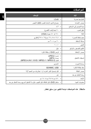 Page 286 !
AR
ﺕ#$%ﺍ()ﺍ
*+,)ﺍ
-%)ﺍ
 !#$% &()*)+,-
LCoS     •
ﺓ/&01ﺍ ﺭ4$5
6%7ﺍ  LED /)89* :;&