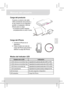 Page 272
Manual del usuario 
ES
Carga del producto 
Conecte un extremo del cable 
USB suministrado del producto y 
el otro extremo en el ordenador / 
portátil o el adaptador USB del 
iPhone para su carga. 
*  El producto puede cargarse 
completamente en unas 5 horas. 
Carga del iPhone 
1.  Conecte el iPhone en el 
dispositivo. 
2.  Pulse el botón de modo de 
carga del iPhone para iniciar o 
detener la carga del iPhone. 
Modos del indicator LED 
Estado de la LED Indicación 
3  LEDs  blancas  encendidas  fijas...