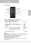 Page 43Benutzerhandbuch  
             Seite 7
DE 
Fernbedienung 
 
 
Einlegen der Batterien in die Fernbedienung 
1.  Entfernen Sie die Batteriehalterung, indem Sie den 
seitlichen Auslöser fest herunterdrücken und die 
Batteriehalterung herausziehen. 
 
2.  Legen Sie eine CR2025 Knopfzellenbatterie unter 
Beachtung der Polarität ein, wie sie in der Batteriehalterung 
angegeben ist. 
 
Anmerkung:  Wenn Sie die Fernbedienung das erste Mal 
verwenden, befindet sich eine Plastikfolie 
zwischen der Batterie und...