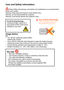 Page 2Care and Safety Information:
 Please follow all warnings, precautions and maintenance as recommended \
in this user’s guide.Warning-	Keep	away	from	liquid	to	avoid	electric	fires.Warning- Do not disassemble the projector.Warning- Avoid facing directly into projector’s lens.
Avoid Hearing Damage:
Listening at high volume for a 
long period of time could cause 
damage to your ears.
Usage Notice:Do:Turn off and unplug the power before •	cleaning the product.Use a soft dry cloth with mild detergent to clean...