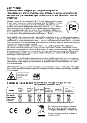 Page 230O Código Federal de Regulamento (CFR) FCC Parte 15 é um padrão comum  
de teste para a maioria dos equipamentos eletrônicos. O FCC Parte 15 cobre 
os regulamentos sob os quais um radiador intencional, não intencional ou 
incidental que pode ser operado sem uma licença individual. O FCC Parte 15 
cobre também as especicações técnicas, requerimentos administrativos e 
outras condições relacionadas ao mercado dos aparelhos do FCC Parte 15. 
Dependendo do tipo de equipamento, vericação, declaralçao de...