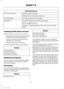 Page 17Restricted features
Editing wireless settings.
Wi-Fi and Wireless
Editing the list of wireless networks.
Viewing received text messages.
Text Messages
Using the keyboard to enter a destination.
Navigation
Demo navigation route.
Adding or editing Navigation Favorites entries or Avoid
Areas.
Creating a SYNC Owner Account
Why do I need a SYNC owner account?
• Essential for keeping up with the latest
software and connected features.
• Access to customer support for any
questions you may have.
• Maintain...