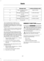 Page 160Lumbar and bolster mode
Massage mode
Upper lumbar
Back massage intensity
adjustment
A
Lumbar decrease
Massage intensity decrease
and off*
B
Lower lumbar**
Cushion massage intensity
adjustment
C
Lumbar increase
Massage intensity increase
D
-
On and off
E
* The massage feature defaults to an
alternating massage mode with back
massage intensity adjustment. The lumbar
and bolster feature defaults to the middle
lumbar mode.
** Press C a second time to adjust the back
bolster. Press C a third time to adjust...