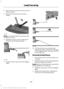 Page 2692.
Open the cam lever arms and unscrew
the cam bolts.
3. Remove the ramp from the ramp holder. Note:
A smooth surface tool can be used
to rotate the stops.
4. Rotate the stops at the underside of the ramp to the open position. 5. Slide the ramp claw onto the tailgate
plate. 6. Pull the location pin outward and
extend the ramp until the pin is seated
in the usage position, then set the ramp
on even ground.
Stowing the Bed Ramp
1. Pick up the ramp. Pull the location pin outward.
2. Slide the ramp into the...