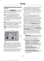 Page 288Integrated Trailer Brake Controller
(If Equipped)
WARNINGS
The anti-lock brake system does not
control the trailer brakes.
Use the integrated trailer brake
controller to properly adjust the
trailer brakes and check all
connections before towing a trailer. Failure
to follow this instruction could result in the
loss of control of your vehicle, personal
injury or death. Note:
The integrated Ford brake controller
is compatible with trailers equipped with
electric-actuated drum brakes and
electric-over...