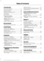 Page 4Introduction
About This Manual...........................................7
Symbols Glossary.............................................8
Data Recording
................................................10
California Proposition 65
.............................12
Perchlorate.........................................................12
Ford Credit
.........................................................12
Replacement Parts Recommendation.......................................12
Special Notices...