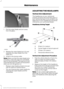 Page 3491. Pull the wiper blade and arm away
from the glass. 2. Release the wiper blade lock (A) and
separate the wiper blade from the
wiper arm.
3. Install in the reverse order.
Note: Make sure that the wiper blade locks
into place. Lower the wiper arm and blade
back on the windshield. The wiper arms will
automatically return to their normal position
when you turn the ignition on.
• Replace wiper blades at least once per
year for optimum performance.
• You can improve poor wiper quality by
cleaning the wiper...