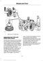 Page 248Stay out of trajectory
1
Inspecting Your Tires and
Wheel Valve Stems
Periodically inspect the tire treads
for uneven or excessive wear and
remove objects such as stones,
nails or glass that may be wedged
in the tread grooves. Check the tire
and valve stems for holes, cracks,
or cuts that may permit air
leakage and repair or replace the
tire and replace the valve stem.
Inspect the tire sidewalls for
cracking, cuts, bruises and other
signs of damage or excessive wear. If internal damage to the tire
is...