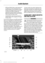 Page 280•
MP3 and WMA folder mode represents
a folder structure consisting of one
level of folders. The CD player numbers
all MP3 and WMA tracks on the disc
(noted by the MP3 or WMA file
extension) and all folders containing
MP3 and WMA files, from F001 (folder)
T001 (track) to F253 T255.
• Creating discs with only one level of
folders helps with navigation through
the disc files.
If you are burning your own MP3 and WMA
discs, it is important to understand how
the system reads the structures you create.
While...