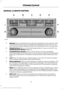 Page 75MANUAL CLIMATE CONTROL
Defrost: Press to distribute air through the windshield air vents and de-mister.
Air distribution to the instrument panel and footwell vents turns off. You can
also use this setting to defog and clear the windshield of a thin covering of ice.
A
Heated mirrors:
 Press to switch the heated exterior mirrors on and off.  See
Heated Exterior Mirrors (page 74).
B
Air distribution control:
 Press to switch air flow from the windshield,
instrument panel, or footwell vents on or off. You...