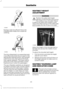 Page 43During a crash of sufficient force, the
inflatable belt inflate from inside the
webbing.
The fully inflated belt's increased diameter
more effectively holds the occupant in the
appropriate seating position, and spreads
crash forces over more area of the body
than regular seatbelts. This helps reduce
pressure on the chest and helps control
head and neck motion for passengers.
The rear inflatable seatbelts are designed
to inflate in frontal or near-frontal crashes,
rollovers and some side impact...