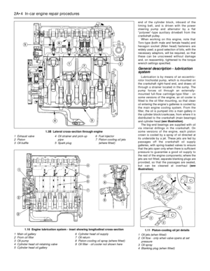 Page 44end of the cylinder block, inboard of the
timing belt, and is driven with the power
steering pump and alternator by a flat
“polyvee”-type auxiliary drivebelt from the
crankshaft pulley.
When working on this engine, note that
Torx-type (both male and female heads) and
hexagon socket (Allen head) fasteners are
widely used; a good selection of bits, with the
necessary adaptors, will be required, so that
these can be unscrewed without damage
and, on reassembly, tightened to the torque
wrench settings...