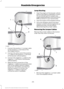 Page 2181.
Connect the positive (+) jumper cable
to the positive (+) terminal of the
discharged battery.
2. Connect the other end of the positive (+) cable to the positive (+) terminal
of the booster vehicle battery.
3. Connect the negative (-) cable to the negative (-) terminal of the booster
vehicle battery.
4. Make the final connection of the negative (-) cable to an exposed metal
part of the stalled vehicle's engine,
away from the battery and the fuel
injection system, or connect the
negative (-) cable...