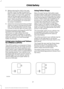 Page 248. Before placing the child in the seat,
forcibly move the seat forward and
back to make sure the seat is securely
held in place. To check this, grab the
seat at the belt path and attempt to
move it side to side and forward and
back. There should be no more than 1
inch (2.5 centimeters) of movement
for proper installation.
9. Check from time to time to be sure that
there is no slack in the lap and shoulder
belt. The shoulder belt must be snug
to keep the lap belt tight during a crash.
Ford recommends...