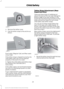 Page 264. Remove the tether cover.
5. Clip the tether strap to the anchor as
shown. Front seats (Regular Cab) and Rear seats
(Crew Cab)
If the tether strap is clipped incorrectly, the
child safety seat may not be retained
properly in the event of a crash.
6. Tighten the child safety seat tether strap
according to the manufacturer's
instructions.
If the safety seat is not anchored properly,
the risk of a child being injured in a crash
greatly increases.
If your child restraint system is equipped
with a...