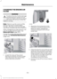 Page 257CHANGING THE ENGINE AIR
FILTER
WARNING
To reduce the risk of vehicle damage
and personal burn injuries, do not
start your engine with the air cleaner
removed and do not remove it while the
engine is running. Note:
 Failure to use the correct air filter
element may result in severe engine
damage.  Resulting component damage
may not be covered by the vehicle Warranty.
When changing the air filter element, use
only the air filter element listed.  See
Motorcraft Parts (page 304).
Change the air filter...