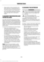 Page 261•
Never wash or rinse any ignition coil,
spark plug wire or spark plug well, or
the area in and around these locations.
• Cover the battery, power distribution
box, and air filter assembly to prevent
water damage when cleaning the
engine.
CLEANING THE WINDOWS AND
WIPER BLADES
Car wash chemicals and environmental
fallout can result in windshield and wiper
blade contamination. Dirty windshield and
wipers will result in poor windshield wiper
operation. Keep the windshield and wiper
blades clean to maintain...