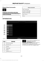 Page 421Phone Voice Commands
Press the voice button and when
prompted say any of the following or a
similar command: Voice command
Call Voicemail
Listen to Message
Reply to Message
Pair Phone
Help
INFORMATION Message
Item
SYNC Services
A
Travel Link
B
Alerts
C
Calendar
D
Apps
E
Where Am I?
F If your vehicle is equipped with
Navigation, press the
Information button to access
these features. If your vehicle is not
equipped with Navigation, press the corner
of the touchscreen with the green tab.
418
Super Duty...