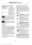 Page 441You can also select the following
options:
Description
Menu Items
Switches between
full map, street list
and exit view in
route guidance.
View
Displays a pop-up
box that allows
direct access to
navigation settings.
Menu Press the speaker button on the
map to mute route guidance.
When the light on the button
illuminates, the feature is on. The speaker
button appears on the map only when
route guidance is active. Re-center the map by pressing
this icon whenever you scroll the
map away from your vehicle
’s...