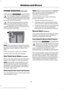 Page 79POWER WINDOWS (If Equipped)
WARNINGS
Do not leave children unattended in
your vehicle and do not let them play
with the power windows. They may
seriously injure themselves. When closing the power windows,
you should verify they are free of
obstructions and make sure that
children and pets are not in the proximity
of the window openings. Note:
You may hear a pulsing noise when
just one of the windows is open. Lower the
opposite window slightly to reduce this
noise.
Press the switch to open the window....