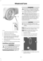 Page 1221. Install the locking wheel nut key.
2. Slacken the wheel nuts.
3. Install the jack to the flange.
4. Extend the jack until the base of the
jack is flat on the ground, vertically
below the jacking point.
5. Jack up the vehicle until the tyre is clear
of the ground.
6. Remove the wheel nuts and the wheel.
Installing a road wheel WARNINGS
Use only approved wheel and tyre
sizes. Using other sizes could
damage the vehicle and will make
the National Type Approval invalid.  See
Technical Specifications (page...