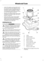 Page 124•
Leave the engine running while the kit
is in use, but not if the vehicle is in an
enclosed or poorly ventilated area (for
example, inside a building). In these
circumstances, switch the compressor
on with the engine turned off.
• Replace the sealant bottle with a new
one before the expiry date (see top of
bottle) is reached.
• Inform all other users of the vehicle
that the tyre has been temporarily
sealed with the tyre repair kit and make
them aware of the special driving
conditions to be observed....