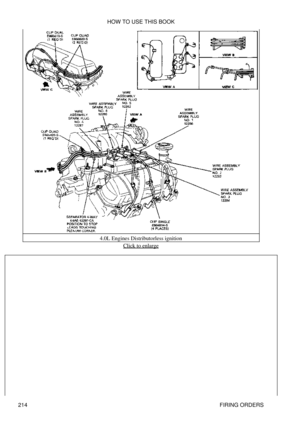 Page 2244.0L Engines Distributorless ignition
Click to enlarge
HOW TO USE THIS BOOK
214 FIRING ORDERS 