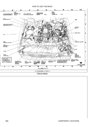 Page 5722.3 ENGINE (1 OF 3)
Click to enlarge
HOW TO USE THIS BOOK
568 COMPONENT LOCATIONS 