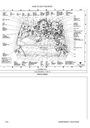 Page 5763.0L ENGINE ( 2 OF 2)
Click to enlarge
HOW TO USE THIS BOOK
572 COMPONENT LOCATIONS 