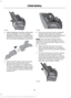 Page 213.
While holding the shoulder and lap belt
portions together, route the tongue
through the child seat according to the
child seat manufacturer's instructions.
Be sure the belt webbing is not twisted. 4. Insert the belt tongue into the proper
buckle (the buckle closest to the
direction the tongue is coming from)
for that seating position until you hear
a snap and feel the latch engage. Make
sure the tongue is latched securely by
pulling on it. 5. To put the retractor in the automatic
locking mode,...