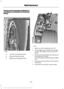 Page 327Replacing the Halogen High Beam,
Low Beam and Direction Indicator
Bulbs
Low beam headlamp bulb.
A.
Direction indicator bulb.
B.
High beam headlamp bulb.
C. 1. Make sure the headlamps are off.
2.
For the high beam and low beam bulbs,
remove the rubber cap to access the
bulbs.
3. Remove the bulb holder from the lamp
assembly by turning it
counterclockwise and pulling it straight
out.
4. Disconnect the bulb from the electrical
connector.
5. Install the new bulb in reverse order.
324
F-150 (TFC)...