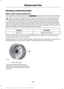 Page 372TECHNICAL SPECIFICATIONS
Wheel Lug Nut Torque Specifications
WARNING
When a wheel is installed, always remove any corrosion, dirt or foreign materials
present on the mounting surfaces of the wheel or the surface of the wheel hub,
brake drum or brake disc that contacts the wheel. Make sure that any fasteners
that attach the rotor to the hub are secured so they do not interfere with the mounting
surfaces of the wheel. Installing wheels without correct metal-to-metal contact at the
wheel mounting surfaces...