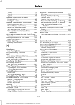 Page 534Type 1........................................................................\
.
91
Type 2....................................................................... 92
Type 3....................................................................... 93
General Information on Radio Frequencies...................................................49
Intelligent Access................................................. 49
General Maintenance Information.......483
Multi-Point...