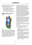 Page 201Additionally, the system provides obstacle
distance indication through the center
stack display (if equipped).
•
As the distance to the obstacle
decreases (obstacle becomes closer),
the indicator blocks illuminate and
move towards the vehicle icon.
• If there is no obstacle detected, the
distance indicator blocks show grayed
out.
Obstacle Distance Indicator (If
Equipped) When you shift to reverse (R), the side
sensing system provides audible warnings
when your vehicle is moving and obstacles
are detected...