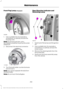 Page 295Front Fog Lamp (If Equipped)
1. Use a suitable tool, for example a
screwdriver, to carefully remove the
housing cover.
Note: To remove push pins, use a
flat-bladed screwdriver to pull up the center
release pin.
2. Disconnect the electrical connector. 3.
Turn the bulb holder counterclockwise
and remove it.
Note: You cannot separate the bulb from
the bulb holder.
Note: Do not touch the bulb glass. Rear Direction Indicator and
Reversing Lamp
1.
Switch all of the lamps and the ignition
off.
2. Use a suitable...