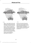 Page 310•
Higher - to allow higher load carrying
capacity and to allow it to travel over
rough terrain without getting hung up
or damaging underbody components.
• Shorter - to give it the capability to
approach inclines and drive over the
crest of a hill without getting hung up
or damaging underbody components.
All other things held equal, a shorter
wheelbase may make your vehicle
quicker to respond to steering inputs
than a vehicle with a longer wheelbase.
• Narrower - to provide greater
maneuverability in...