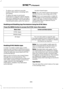 Page 389•
To allow your vehicle to provide
location information, including: GPS
and speed.
• To allow the app to send push
notifications using the vehicle display
and voice capabilities while running in
a background state. Push notifications
may be particularly useful for news or location based apps.
Note: You only need to grant permissions
the first time you use an app with SYNC.
Note: Ford is not responsible or liable for
any damages or loss of privacy relating to
usage of an app, or dissemination of any...