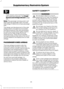 Page 49•
Crash sensors and monitoring system
with readiness indicator.  See Crash
Sensors and Airbag Indicator (page
47
).
Note: The passenger sensing system will
deactivate the passenger seat-mounted
side airbag if it detects an empty passenger
seat.
The design and development of the side
airbag system included recommended
testing procedures that were developed
by a group of automotive safety experts
known as the Side Airbag Technical
Working Group. These recommended
testing procedures help reduce the risk of...