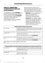 Page 492SPECIAL OPERATING
CONDITIONS SCHEDULED
MAINTENANCE
If you operate your vehicle primarily in any
of the following conditions, you need to
perform extra maintenance as indicated.
If you operate your vehicle 
occasionally
under any of these conditions, it is not
necessary to perform the extra
maintenance. For specific
recommendations, see your dealership
service advisor or technician. Perform the services shown in the
following tables when specified or within
3000 miles (4800 kilometers) of the
message...