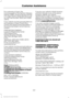 Page 225For customers in Guam, the
Commonwealth of the Northern Mariana
Islands (CNMI), America Samoa, and the
U.S. Virgin Islands, please feel free to call
our Toll-Free Number: (800) 841-FORD
(3673).
If your vehicle must be serviced while you
are traveling or living in Puerto Rico,
contact the nearest authorized dealer. If
the authorized dealer cannot help you,
contact:
FORD MOTOR COMPANY
Customer Relationship Center
1555 Fairlane Drive
Fairlane Business Park #3
Allen Park, Michigan 48101
U.S.A.
Telephone:...