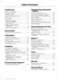 Page 4Introduction
About This Manual...........................................7
Symbols Glossary
.............................................7
Data Recording
..................................................9
California Proposition 65..............................11
Perchlorate.........................................................11
Ford Credit
..........................................................11
Replacement Parts Recommendation
........................................11
Special...